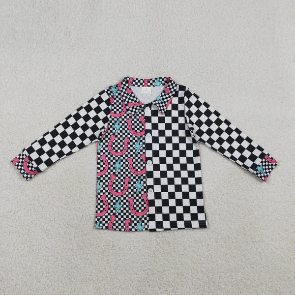 GT1509 RTS  baby girl clothes cowgirl winter top western clothes