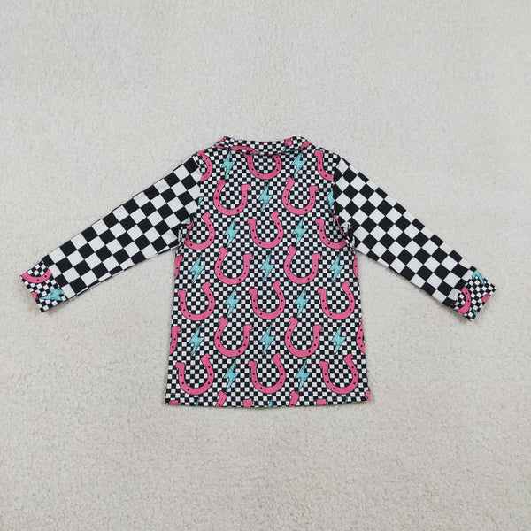 GT1509 RTS  baby girl clothes cowgirl winter top western clothes