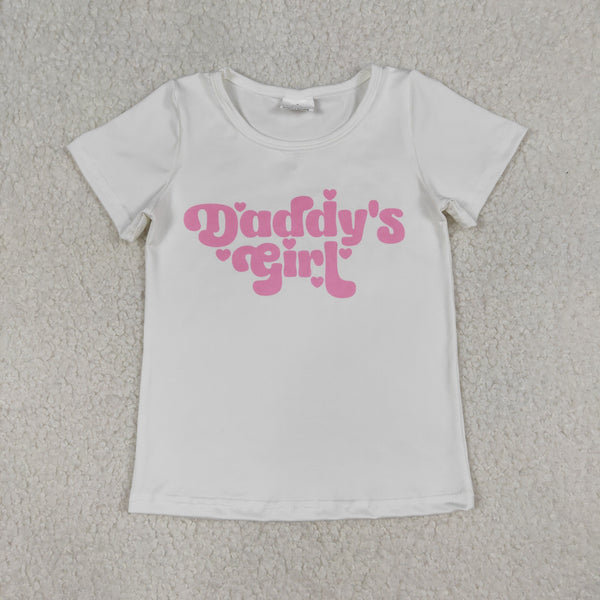GT1566 baby girl clothes daddy's girl clothes girl summer tshirt top