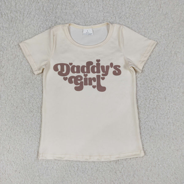 GT1567 RTS kids girl summer clothes daddy's girl summer tshirt top