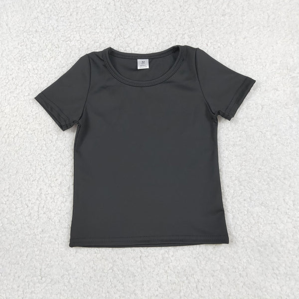 GT1629 kids girl clothes black girl summer tshirt top quick dry sports clothes