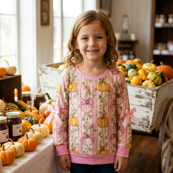 RTS GT1659 baby girl clothes pumpkin bow  toddler girl halloween shirt top clothes wholesale