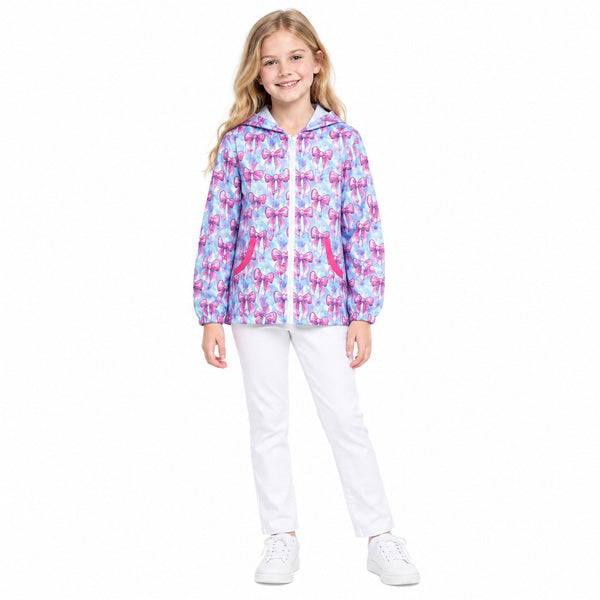 RTS GT1674 baby girl clothes deer mixed print long sleeve hooded jacket