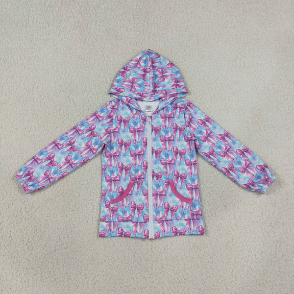 RTS GT1674 baby girl clothes deer mixed print long sleeve hooded jacket