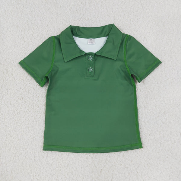 RTS Matching clothing kids yoga solid polo color block pleated skirt toddler girl short sleeve outfit-2026.10.7