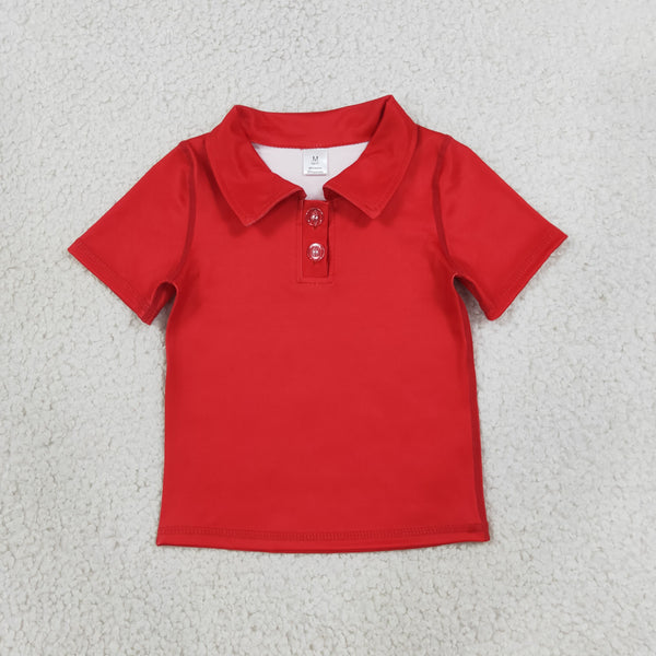 RTS Matching clothing kids yoga solid polo color block pleated skirt toddler girl short sleeve outfit-2026.10.7