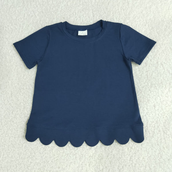 RTS GT1773 toddler girl clothes solid color girl summer top cotton clothes