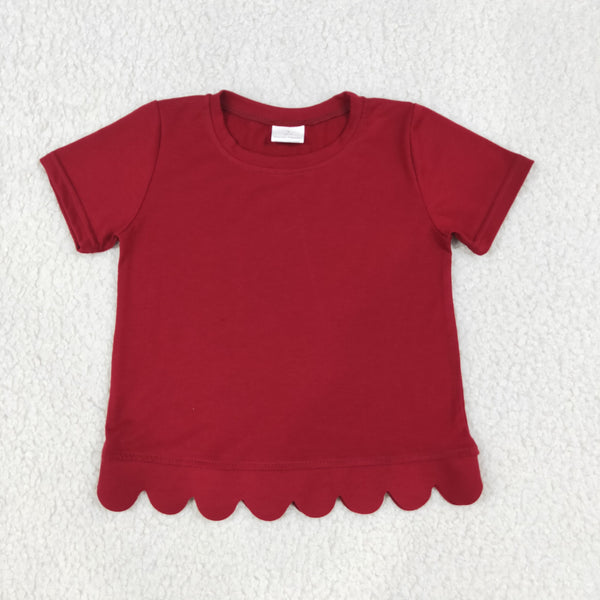 RTS GT1774 toddler girl clothes solid color girl summer top cotton clothes