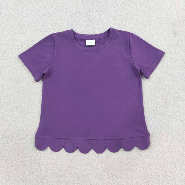 RTS GT1776 toddler girl clothes solid color girl summer top cotton clothes