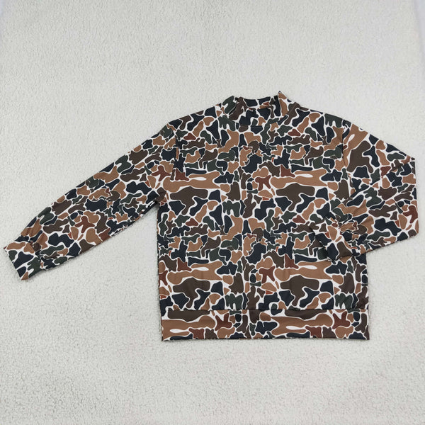 RTS GT1817 women clothes camo print long sleeve yoga athletic top