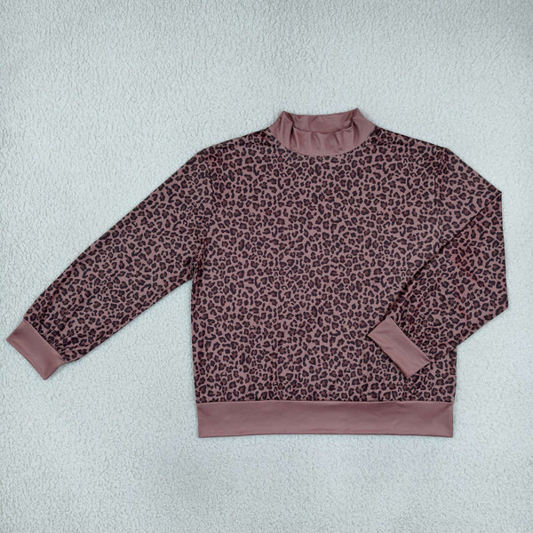 RTS GT1840 women clothes leopard print long sleeve top