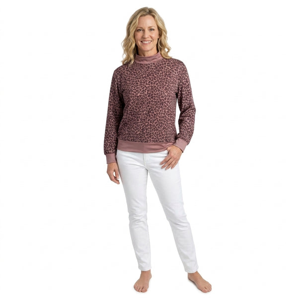 RTS GT1840 women clothes leopard print long sleeve top