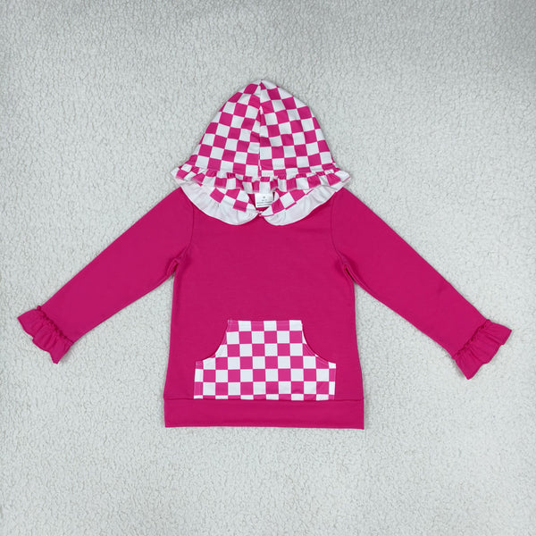 RTS GT1851 baby girl clothes long sleeve hooded top winter shirt