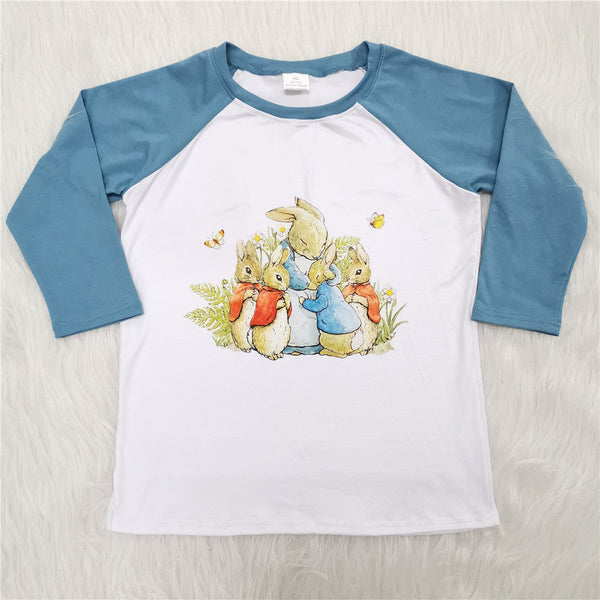 6 B13-33 baby boy clothes cute bunny easter shirt top-promotion 2024.2.3