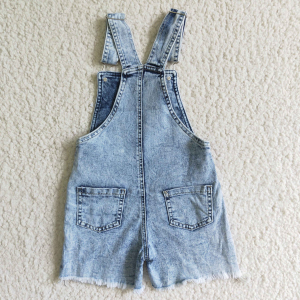 SS0022 kids clothes summer denim preach overalls jumpsuit