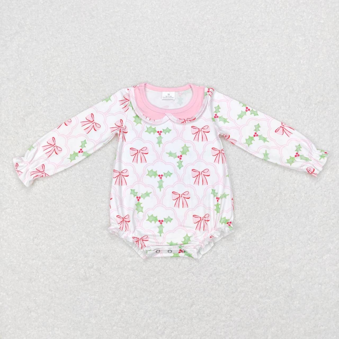 LR0577 baby girl clothes girl christmas bubble