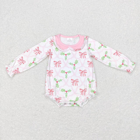 LR0577 baby girl clothes girl christmas bubble