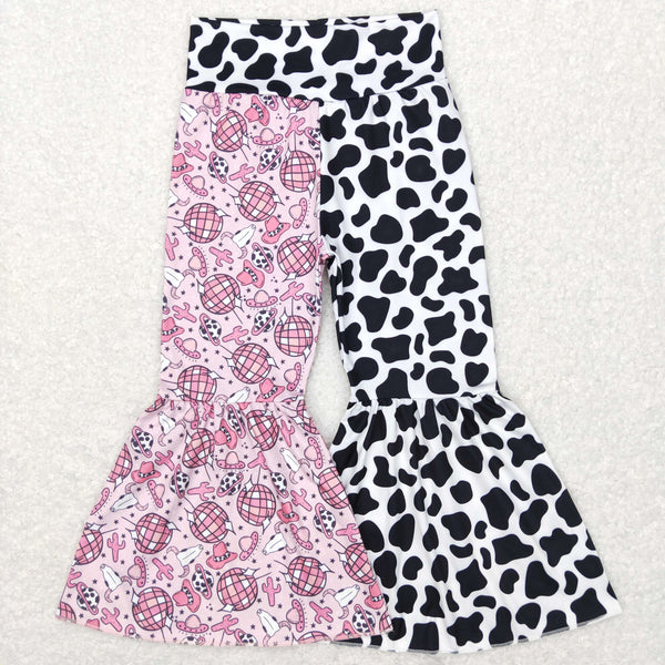 P0369 toddler girl bell bottom western clothing girl bell pant girl flare pant