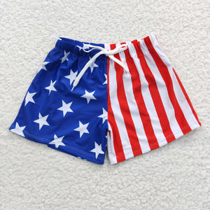 S0089 baby boy clothes july 4th patriotic summer swim shorts