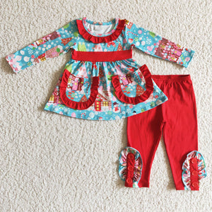 GLP0247 baby girls clothes santa claus kids christmas outfit-promotion 2024.9.7 $5.5