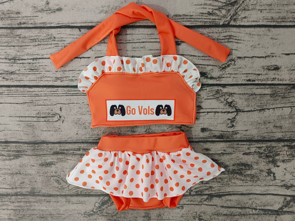 custom order MOQ:3pcs each design state girl swimsuit 100