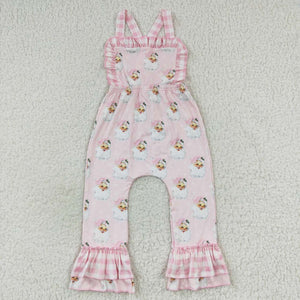 SR0101 baby girl clothes cartoon christmas girl jumpsuit