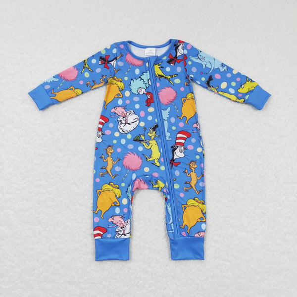 LR0784 RTS baby clothes baby dr.seuss romper