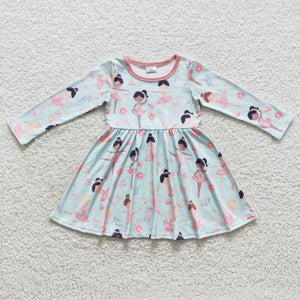 GLD0309 baby girl clothes girl winter dress