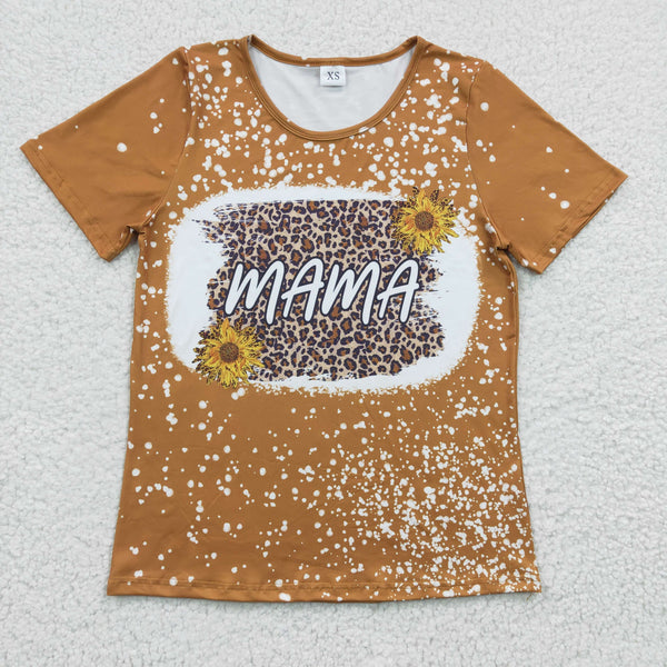 RTS yellow leopard sunflower mummy and me matching shirt