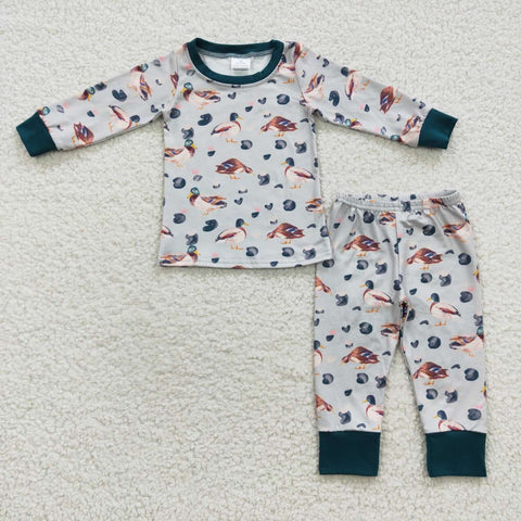 BLP0213 toddler boy clothes duck boy winter set boy winter pajamas set-promotion 2024.12.14 $5.5