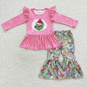 GLP0565 toddler girl clothes girl christmas outfit