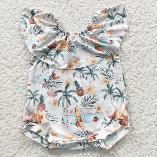 SR0254 baby clothes pineapple summer bubble
