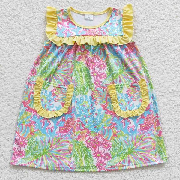 GSD0391 baby girl clothes girl summer dress