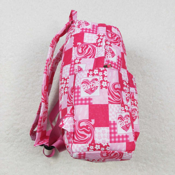 BA0114 toddler backpack pink flower girl gift back to school preschool bag
