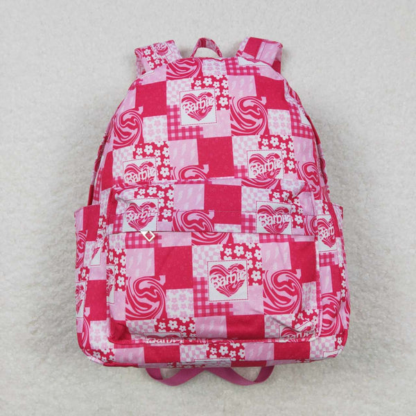 BA0114 toddler backpack pink flower girl gift back to school preschool bag