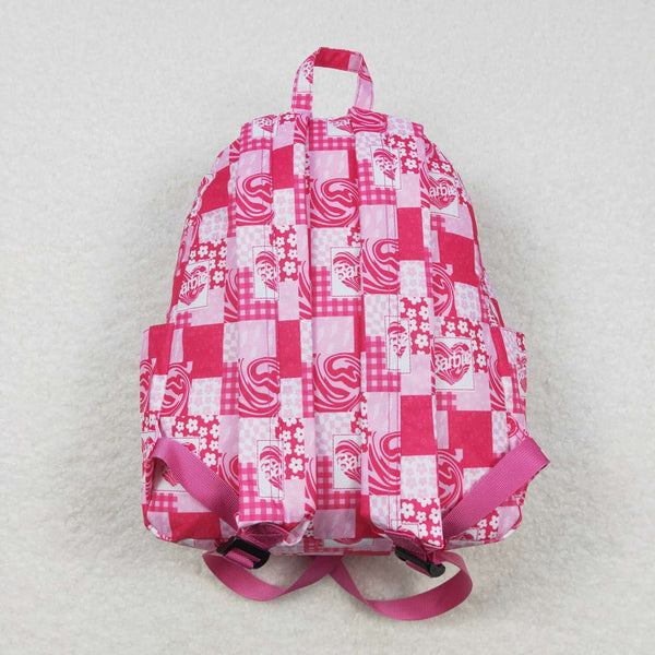 BA0114 toddler backpack pink flower girl gift back to school preschool bag