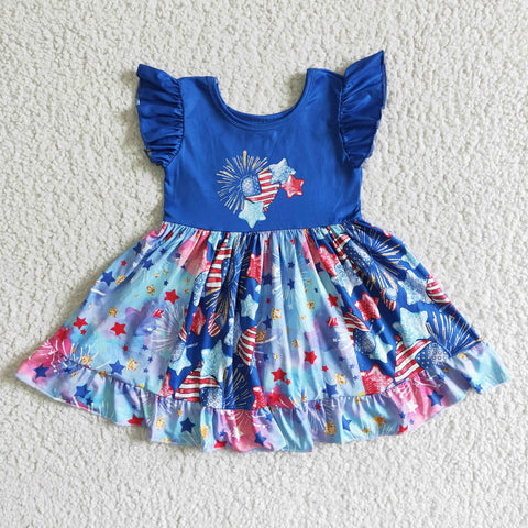 GSD0070 girl july 4th twirl dress-promotion 2024.5.25 $5.5