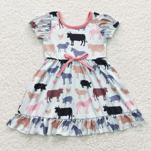 GSD0306 baby girl clothes cow girl summer dress-promotion 2025.7.26 $5.5