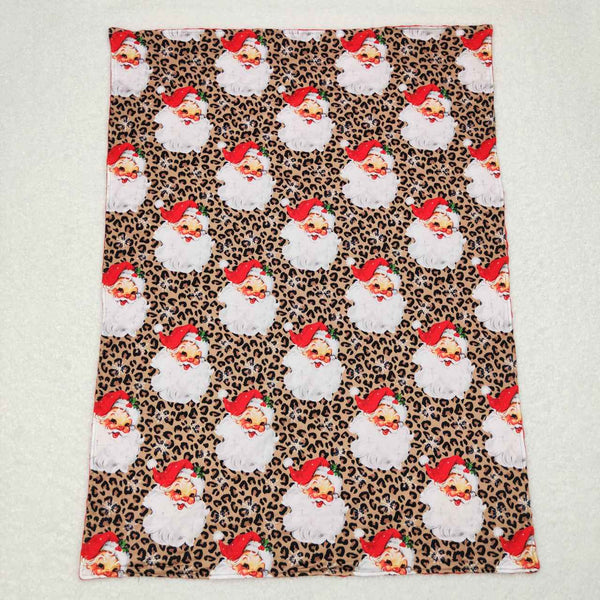 BL0087 baby newborn red santa claus christmas blanket