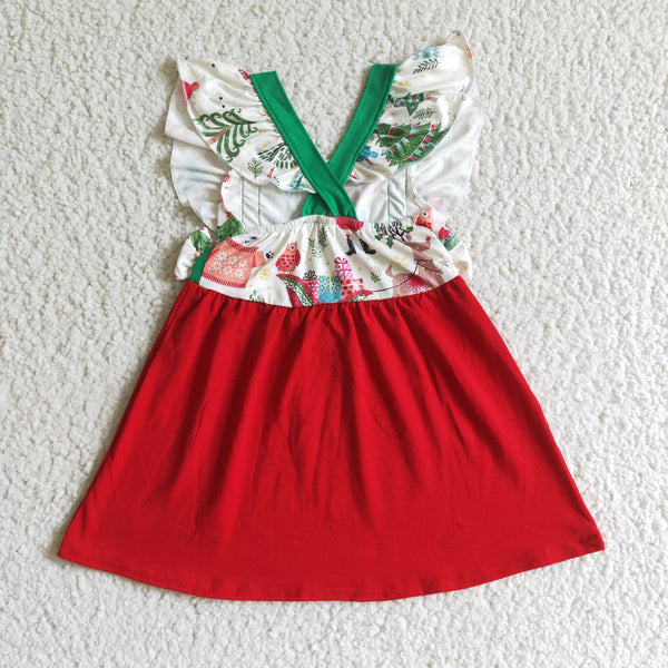 GSD0142 girl christmas dress kids chriistmas clothes baby dresses-promotion 2024.7.20 $5.5