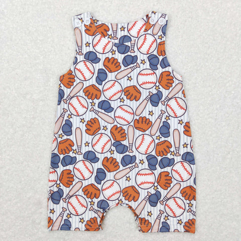 SR0540 baby boy clothes baseball sleeveless boy summer romper