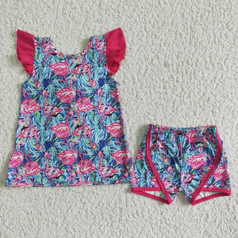 GSSO0100 girl summer flamingo summer outfits-promotion 2024.5.25 $5.5