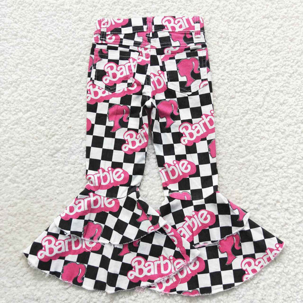 P0243 toddler girl clothes girl bell bottom jeans girl jeans girl pant