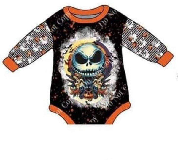 LR0144 halloween baby girl long sleeve bubble