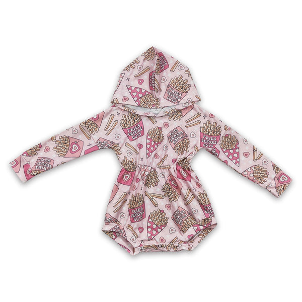 LR0244 baby girl clothes fries winter bubble