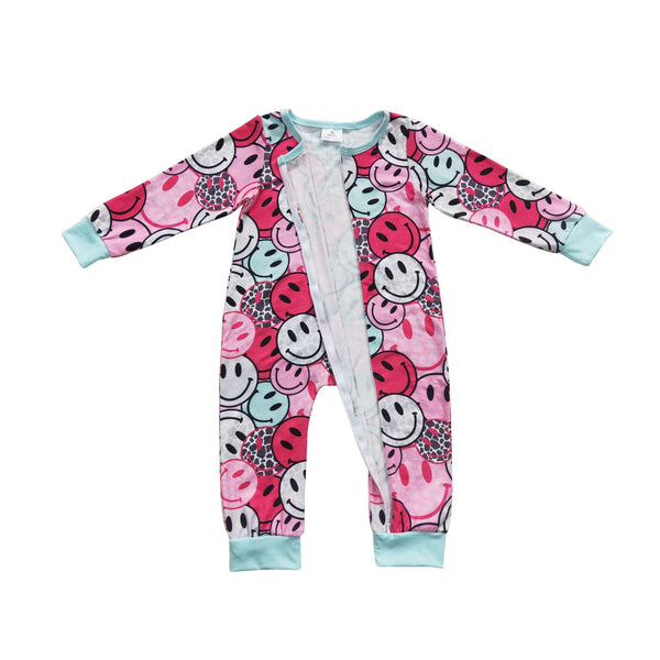 LR0302 baby girl clothes zipper winter romper