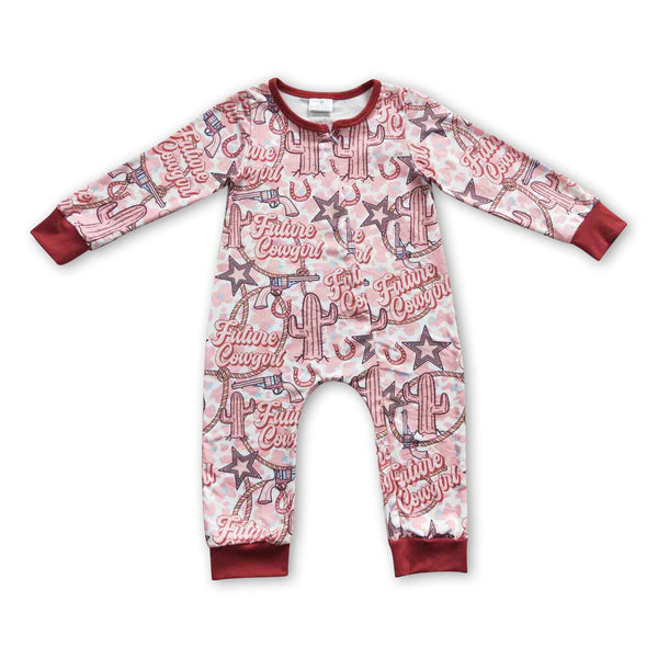 LR0306 baby girl clothes zipper winter romper