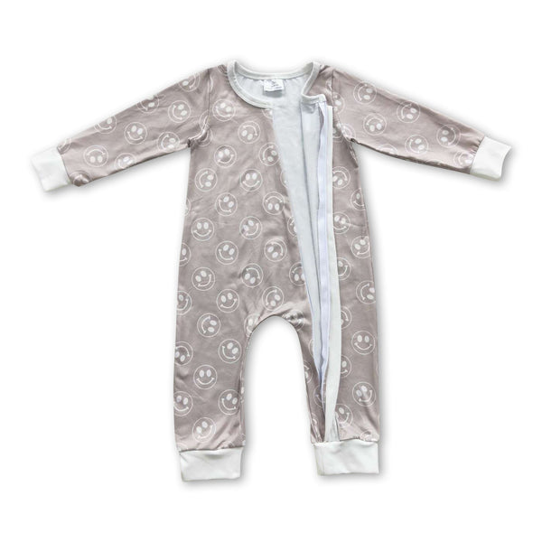 LR0310 baby clothes zipper baby winter romper