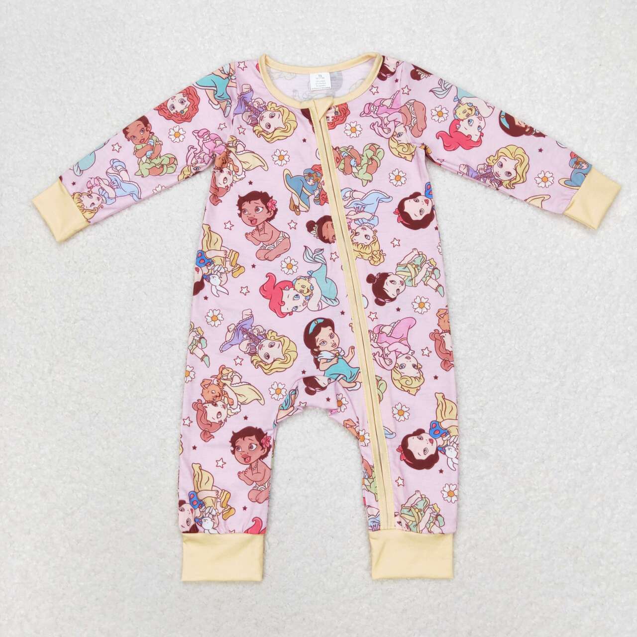 LR0968 RTS baby girl clothes princess toddler girl winter romper Bamboo