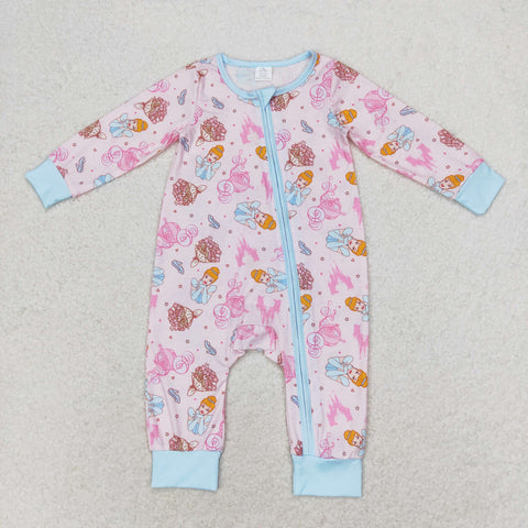 LR0990 RTS baby girl clothes princess toddler girl winter romper Bamboo